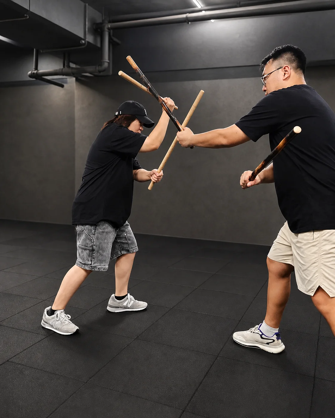 Mayair Combat double stick sparring drill